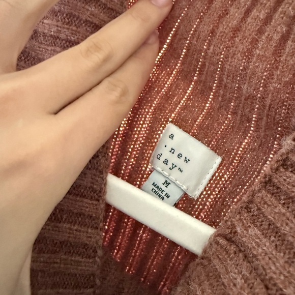 Brown Ribbed Knit Sweater - Picture 4 of 4